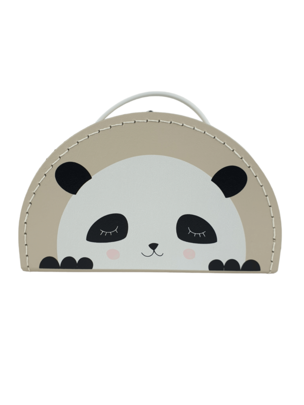 Koffertje panda beige