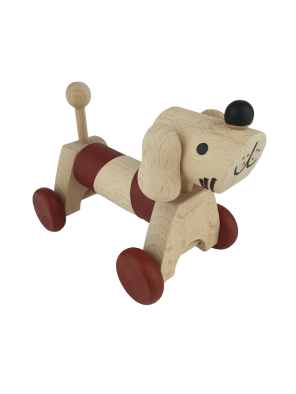 Houten speelgoed hond