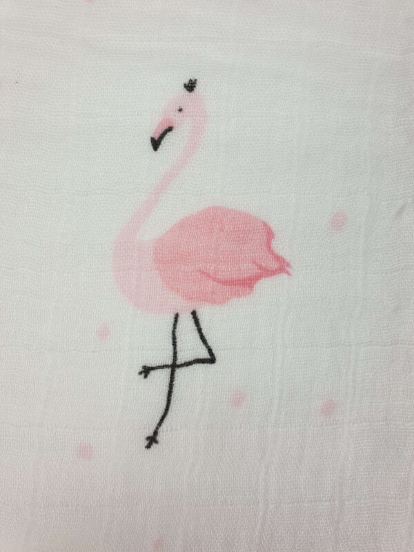 Hydrofiele doek flamingo XL 120 x 120 cm 3