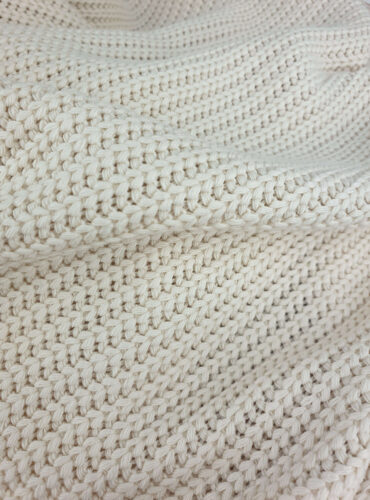 Wiegdeken ledikantdeken big knit naturel 2